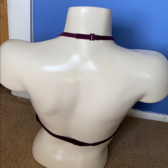 Victoria’s Secret Maroon Diamond Ice Sparkles Bra - Picture 5 of 7